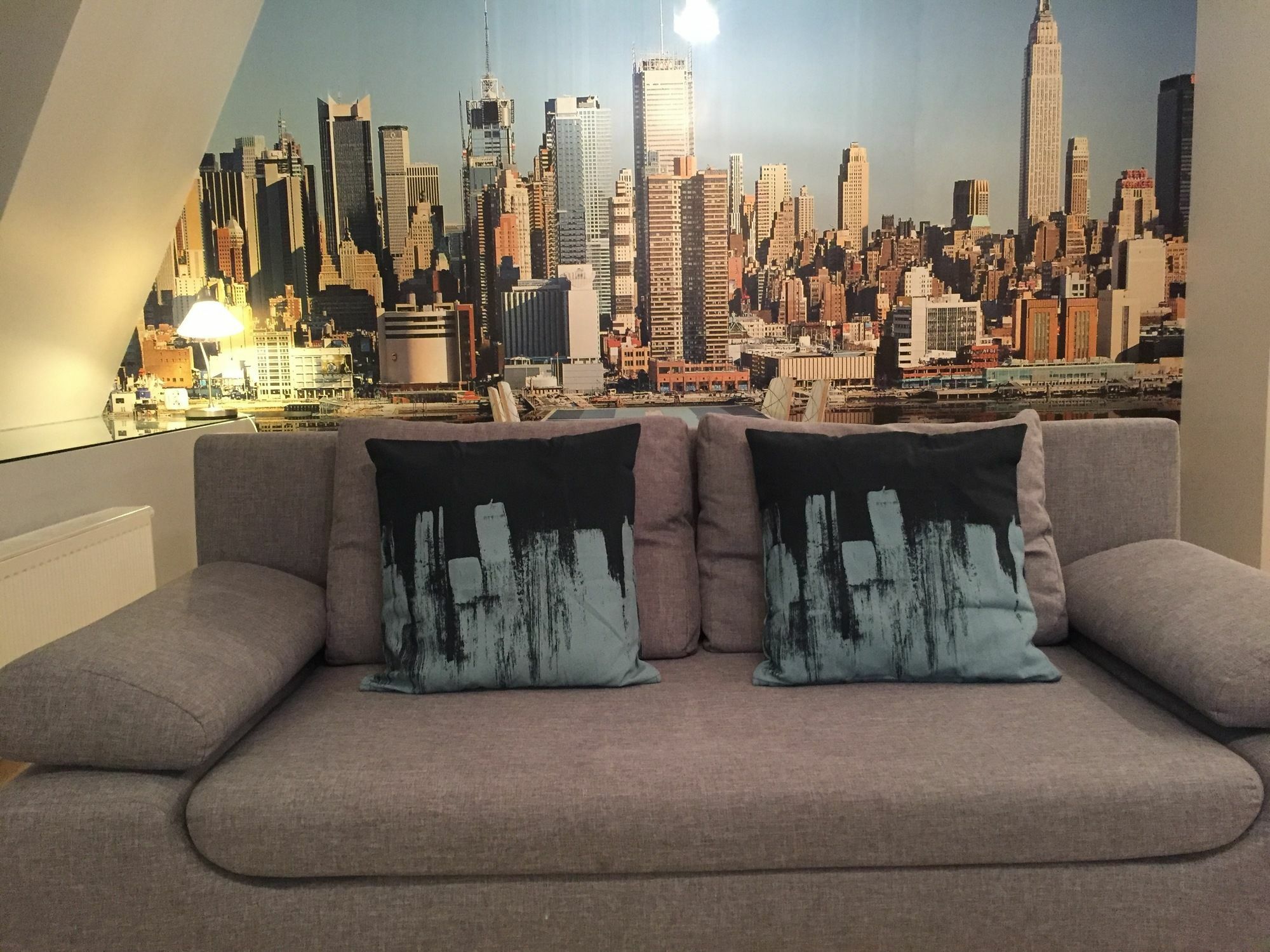 Apartemen studio 35 m² dengan 1 kamar mandi pribadi di Pusat Kota Poznan Bagian luar foto
